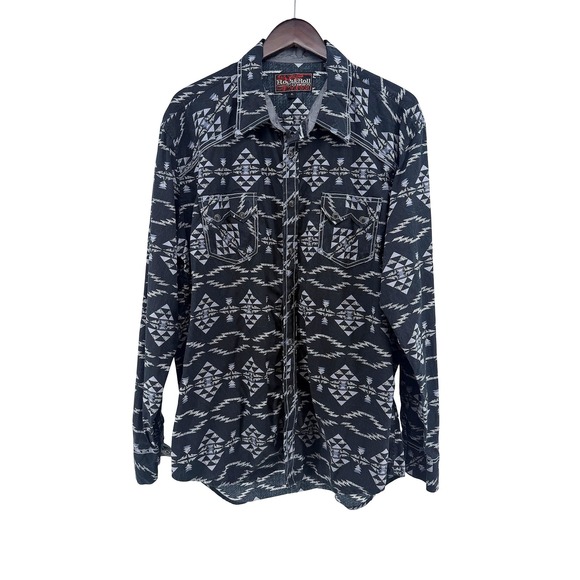 Rock & Roll Cowboy Other - Rock and Roll Cowboy Mens XL Aztec RodeoGeometric Western‎ Pearl Snap Shirt